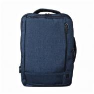 Рюкзак , вмещает А4, внутренний карман, синий H.T. 1983.8