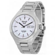 Наручные часы  Часы наручные мужские  00CSD019I003 Гарантия 1 год, серебряный, белый OMAX