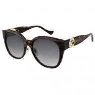 Солнцезащитные очки , прямоугольные, оправа: пластик, для женщин, коричневый Gucci