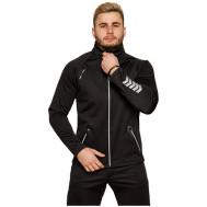 Куртка , средней длины, силуэт прямой, водонепроницаемая, размер 52, черный CROSSSPORT