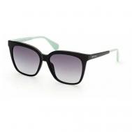 Солнцезащитные очки Max & Co., бабочка, оправа: пластик, с защитой от УФ, градиентные, для женщин, голубой Max&Co