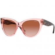 Солнцезащитные очки , кошачий глаз, оправа: пластик, с защитой от УФ, градиентные, для женщин, розовый/розовый Vogue® Eyewear
