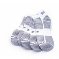 Мужские носки , укороченные, размер 41-46, белый, серый Sof Sole