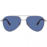 Солнцезащитные очки , синий, серебряный Montblanc