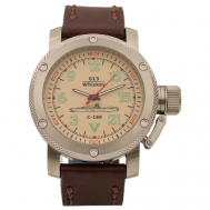 Наручные часы  Командирские Часы С-189 (Whiskey) механические 102.02, коричневый ТРИУМФ