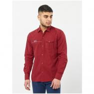 Рубашка , размер 48(L), бордовый Ribery