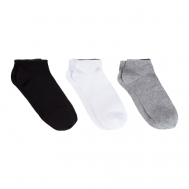 Мужские носки , укороченные, размер 27-29, черный, белый RusExpress