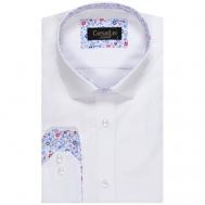 Рубашка , размер 3XLкрасный, белый CaesarLeo