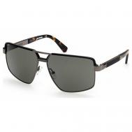 Солнцезащитные очки , прямоугольные, оправа: металл, с защитой от УФ, для мужчин, серый Harley-Davidson