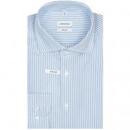 Рубашка , размер 46, голубой, белый Seidensticker