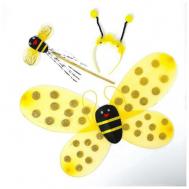 Карнавальный набор "Пчелка" 3 предмета: ободок, крылья, жезл Страна Карнавалия