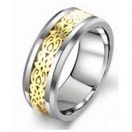 Кольцо , размер 21.5, серебряный, золотой 2BEMAN