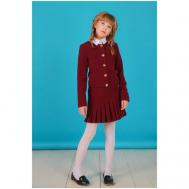 Школьный пиджак , размер 176/96, бордовый Инфанта