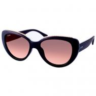 Солнцезащитные очки , кошачий глаз, оправа: металл, устойчивые к появлению царапин, градиентные, поляризационные, с защитой от УФ, для женщин, коричневый StyleMark