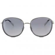 Солнцезащитные очки , оправа: металл, зеркальные, для женщин, серый Alese