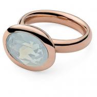 Кольцо , бижутерный сплав, кристаллы Swarovski, размер 18, белый Qudo