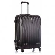 Умный чемодан  3041, 74 л, размер M, черный L'Case