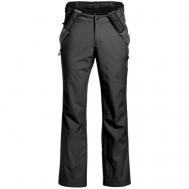 брюки , мембрана, регулировка объема талии, водонепроницаемые, размер 54, черный Maier Sports