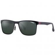 Солнцезащитные очки , квадратные, оправа: пластик, с защитой от УФ, для мужчин, черный Carrera