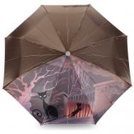 Зонт , автомат, 3 сложения, купол 90 см., 8 спиц, чехол в комплекте, розовый PLANET