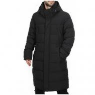куртка  зимняя, силуэт полуприлегающий, размер 48, черный Не определен