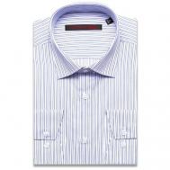 Рубашка , размер (46)S, белый, синий Alessandro Milano