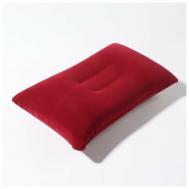 Подушка для шеи , черный, красный ONLITOP