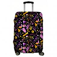 Чехол для чемодана , размер S, фиолетовый, желтый LeJoy