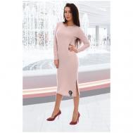 Платье , размер 42, розовый, бежевый НАТАЛИ