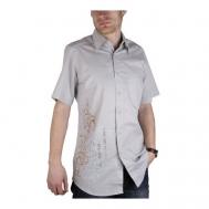 Рубашка , размер 44/S/178-186, серый Маэстро