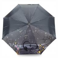 Зонт , автомат, 3 сложения, купол 90 см., 8 спиц, чехол в комплекте, серый PLANET