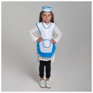 Детский карнавальный костюм "Девочка-продавец", пилотка, фартук, 4-6 лет, рост 110-122 см -