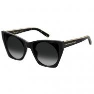 Солнцезащитные очки , кошачий глаз, для женщин, черный Marc Jacobs