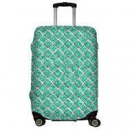Чехол для чемодана , размер L, голубой, зеленый LeJoy