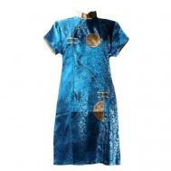 Платье-футляр , в классическом стиле, прилегающее, размер XXL, голубой VITtovar