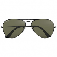 Солнцезащитные очки , авиаторы, оправа: металл, с защитой от УФ, поляризационные, черный Ray-Ban