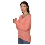 Пуловер , размер 42, коралловый MS Collection