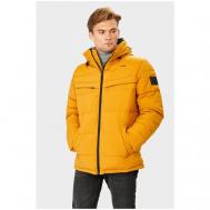 Куртка , демисезон/зима, силуэт прямой, капюшон, карманы, размер XL, желтый Baon