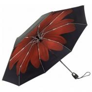 Мини-зонт , купол 98 см., 8 спиц, система «антиветер», для женщин, черный Pierre Cardin