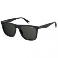 Солнцезащитные очки , квадратные, поляризационные, для мужчин, черный Polaroid