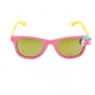 Солнцезащитные очки , вайфареры, оправа: пластик, для девочек, белый Планета разнообразия