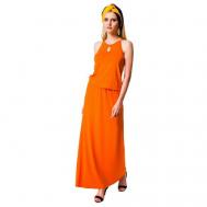 Платье , размер 46, оранжевый MONDIGO