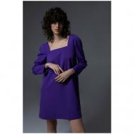 Платье , повседневное, трапециевидный силуэт, мини, размер M, фиолетовый INCITY