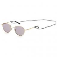 Солнцезащитные очки , круглые, оправа: металл, для женщин, золотой M Missoni