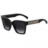 Солнцезащитные очки , квадратные, для женщин, черный Moschino
