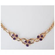 Колье , аметист, длина 40 см., фиолетовый Lotus Jewelry
