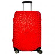 Чехол для чемодана , размер M, красный, коричневый LeJoy