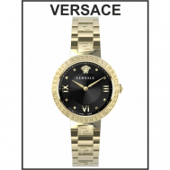 Наручные часы  Женские наручные часы  золотые кварцевые оригинальные, золотой Versace