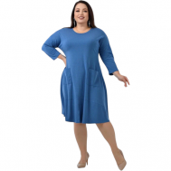 Платье размер 58, голубой Райский Лотос