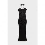 Платье вечернее, прилегающее, миди, размер 44, черный New Arrivals